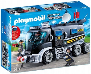 Игровой набор из серии Полиция - Тактическое подразделение: грузовик (Playmobil, 9360pm)